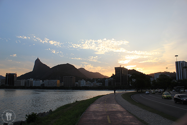 Barrio y Playa Botafogo al atardecer