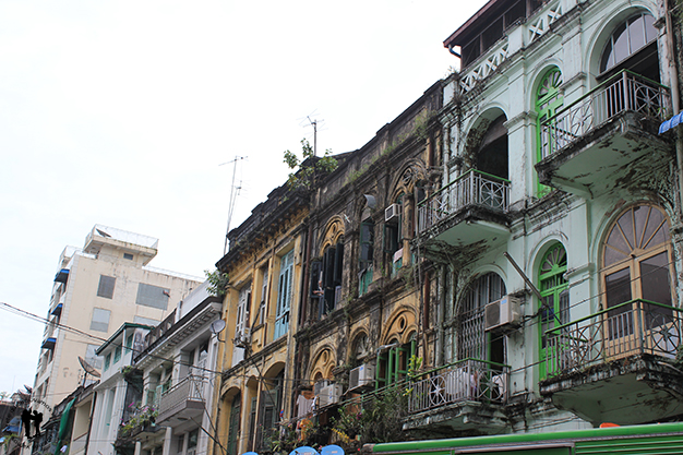Edificios en Yangón