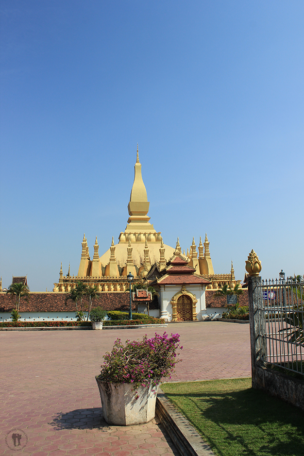 Pha That Luang, símbolo nacional de Laos. Vientián