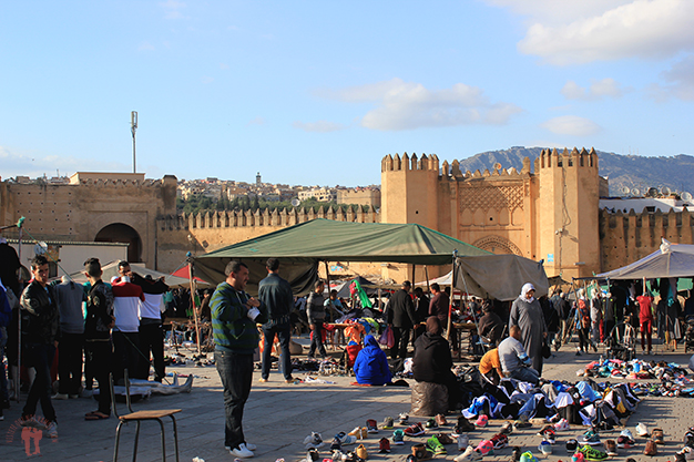 Mercado de segunda mano en Bab Mahrouk