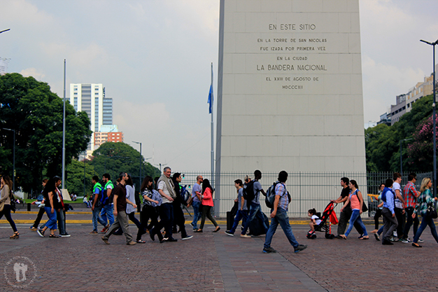 Plaza de la República con el Obelisco