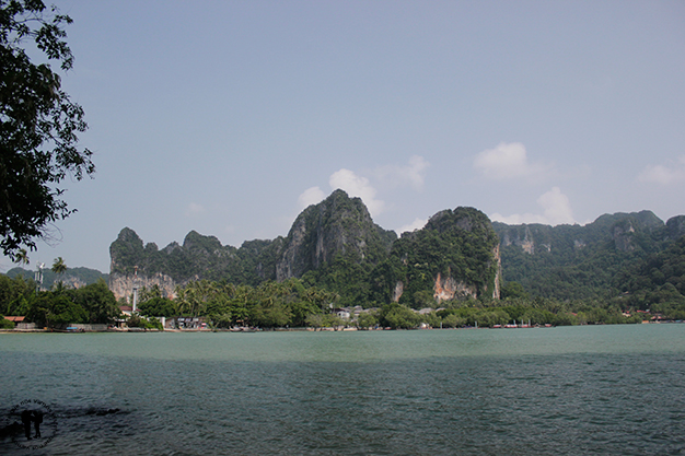 Railay East desde un punto habitual de escalada