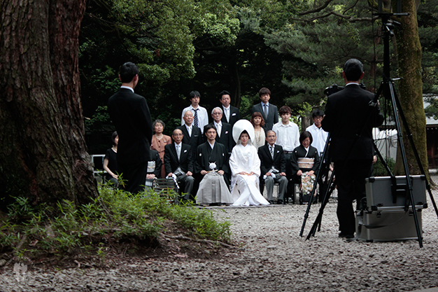 Nos encontramos con una boda sintoísta