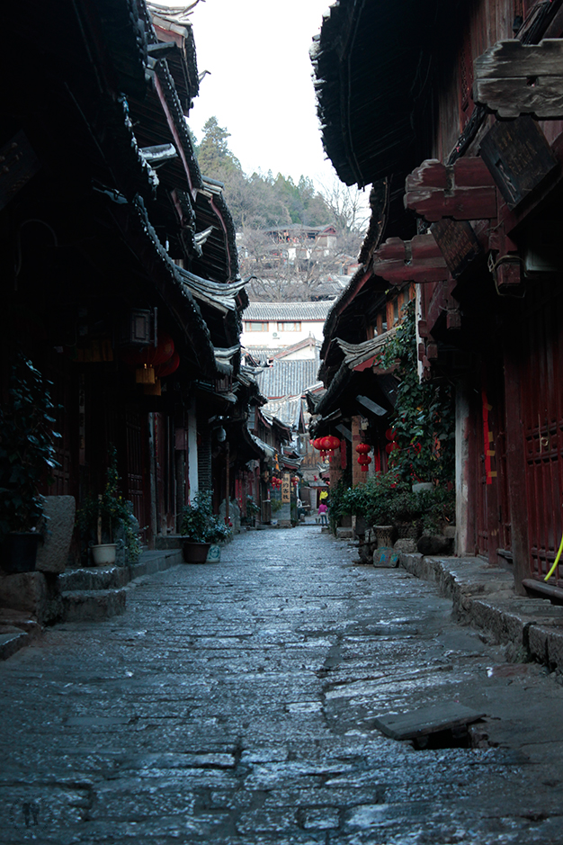 Calles adoquinadas en Lijiang