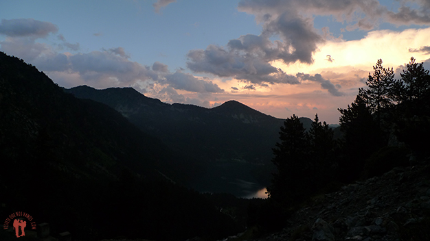 Atardecer desde el refugio libre