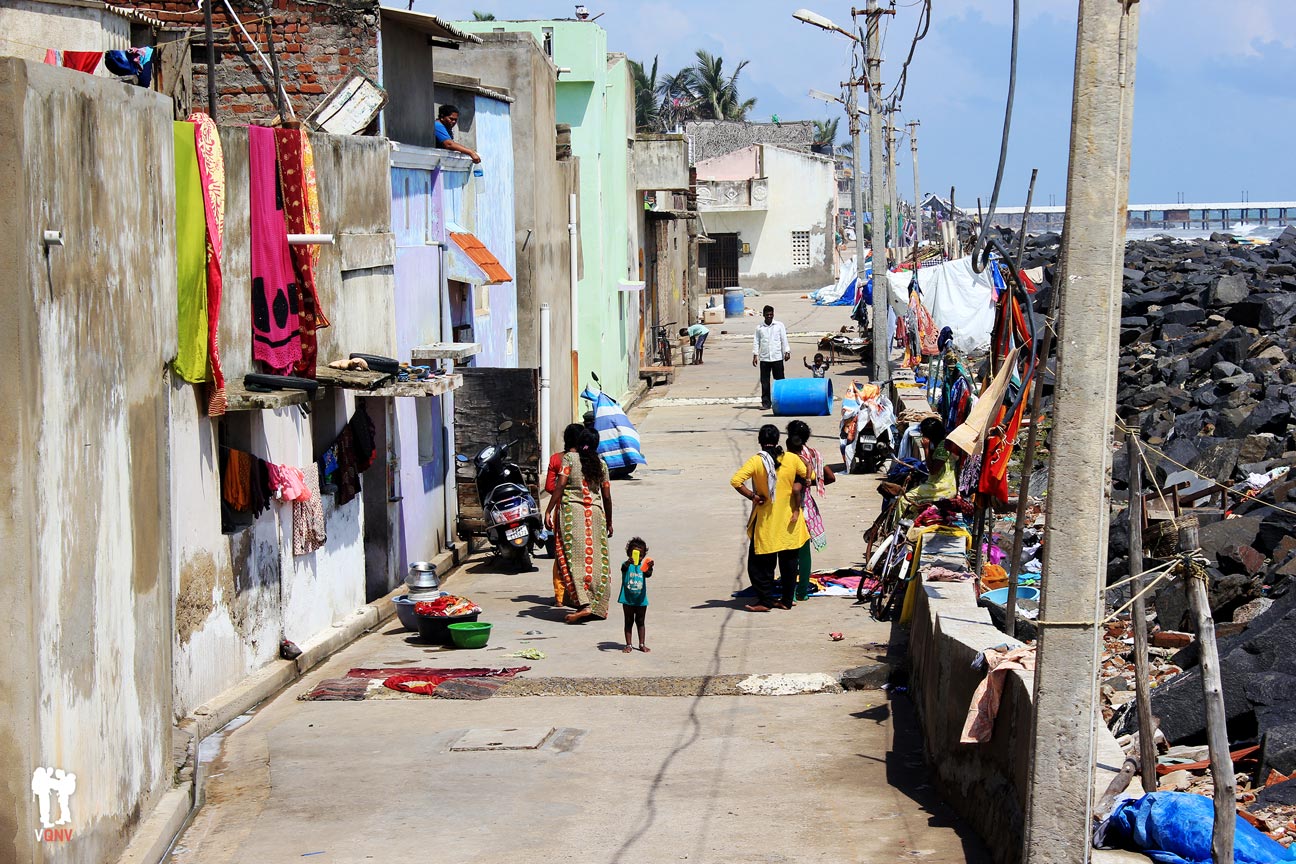 Barrio más humilde más allá del muelle