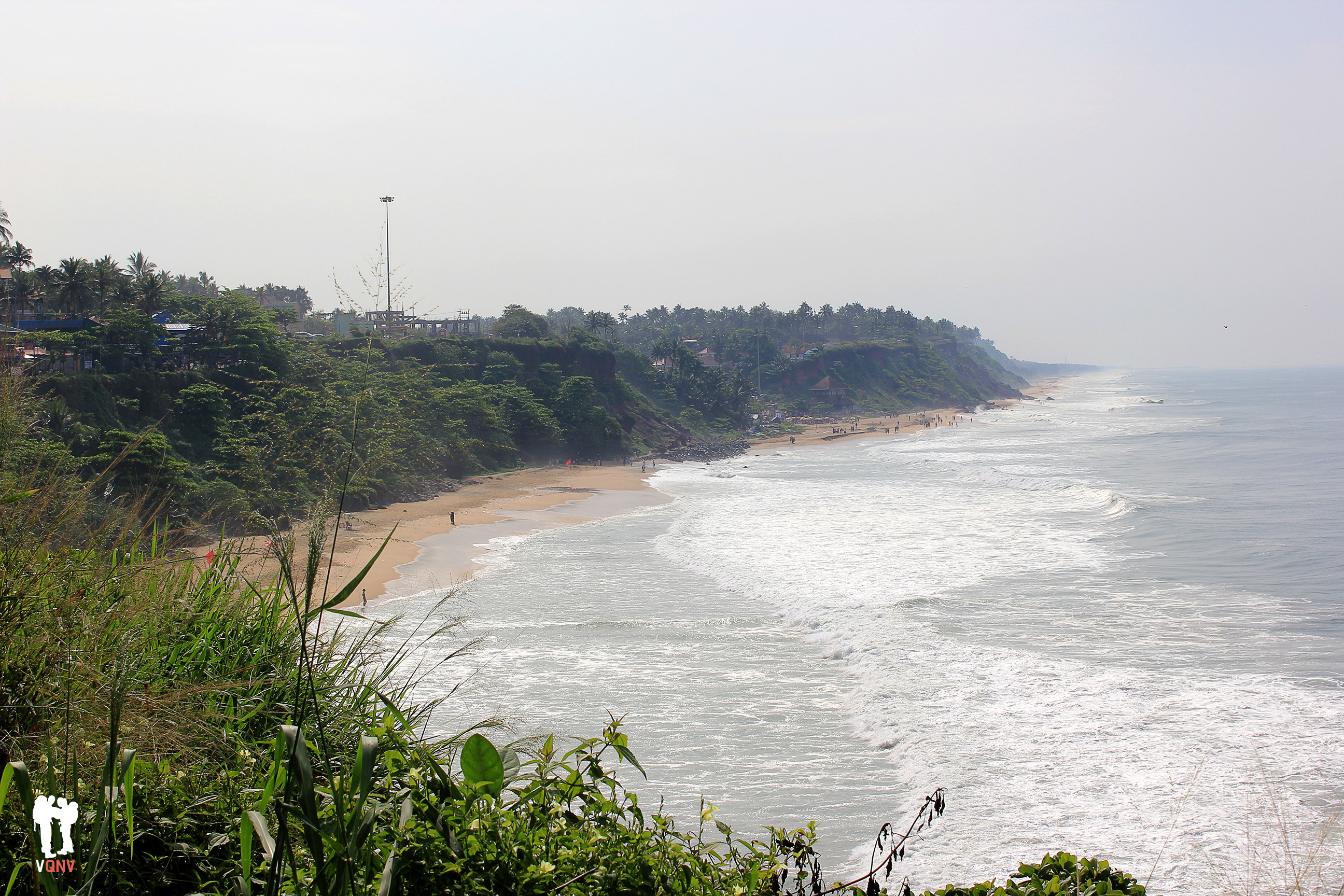 Desde el cliff a Varkala Beach