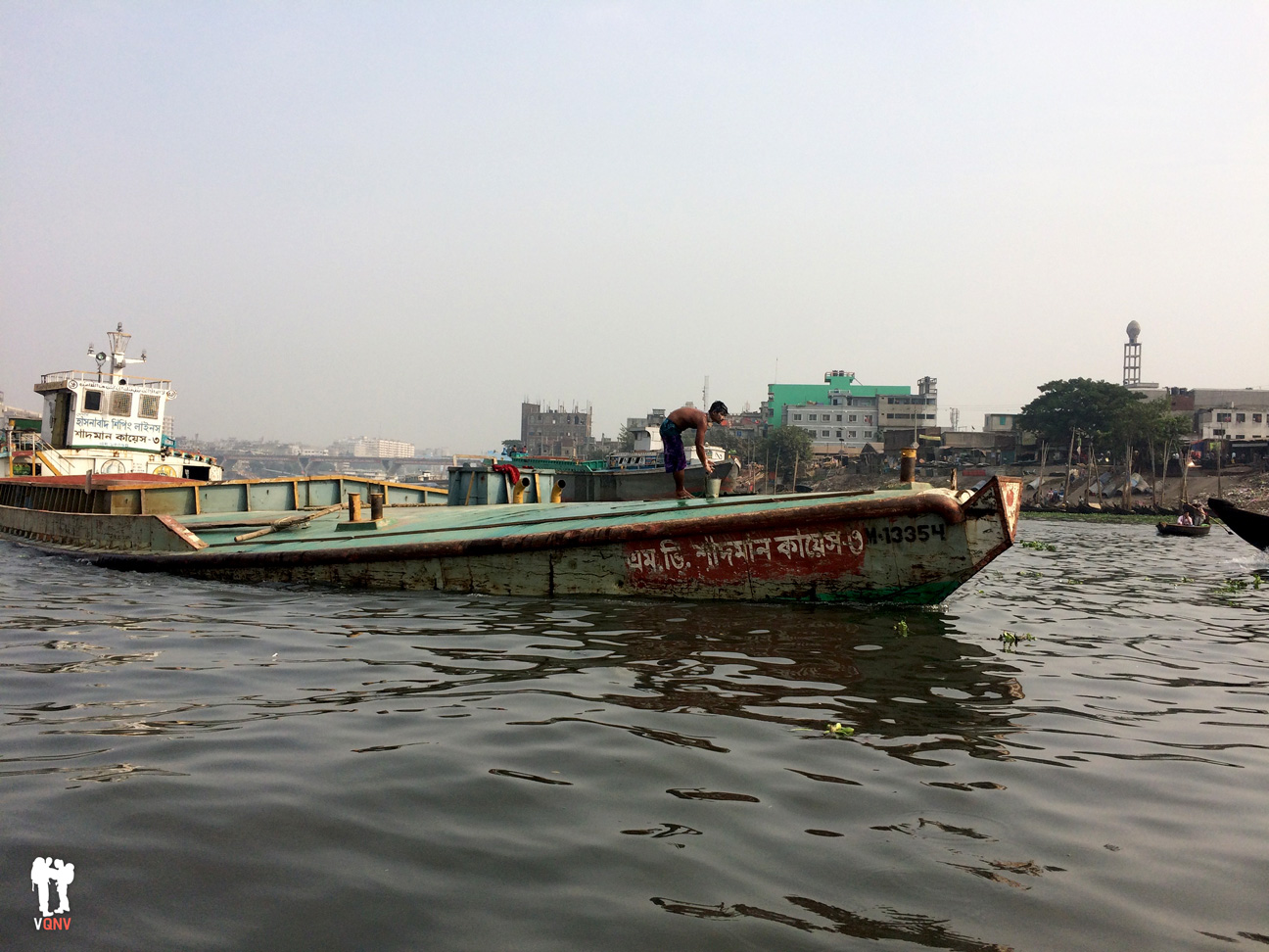 Barcos en el río Buriganga