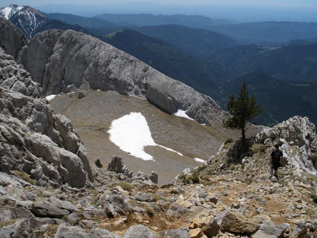 Bajando de la cima a la Enforcadura